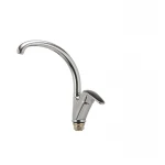 Смеситель для кухни Haiba Magic 777 с черной ручкой (HB0660)