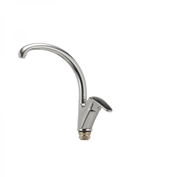 Смеситель для кухни Haiba Magic 777 с черной ручкой (HB0660)