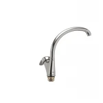 Смеситель для кухни Haiba Magic 777 с черной ручкой (HB0660)