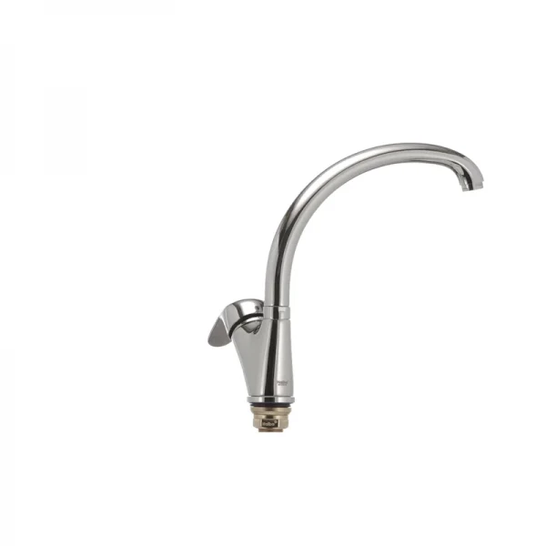 Смеситель для кухни Haiba Magic 777 с черной ручкой (HB0660)