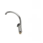 Смеситель для кухни Haiba Magic 777 с черной ручкой (HB0660)