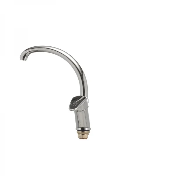 Смеситель для кухни Haiba Magic 777 с черной ручкой (HB0660)