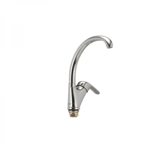 Смеситель для кухни Haiba Magic 777 с черной ручкой (HB0660)