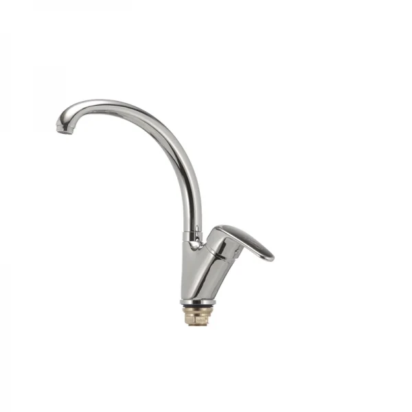 Смеситель для кухни Haiba Magic 777 с черной ручкой (HB0660)