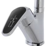 Смеситель для кухни Haiba Magic 777 с черной ручкой (HB0660)