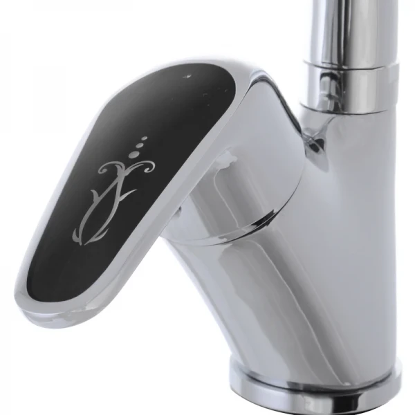 Смеситель для кухни Haiba Magic 777 с черной ручкой (HB0660)