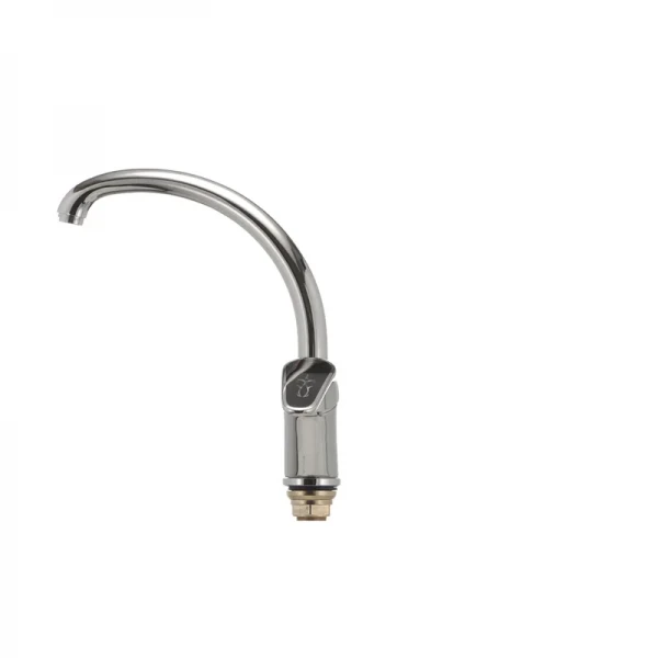 Смеситель для кухни Haiba Magic 777 с черной ручкой (HB0660)