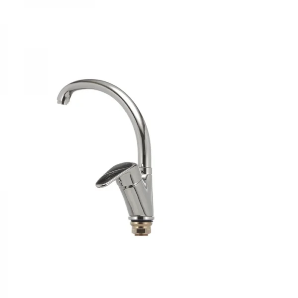 Смеситель для кухни Haiba Magic 777 с черной ручкой (HB0660)