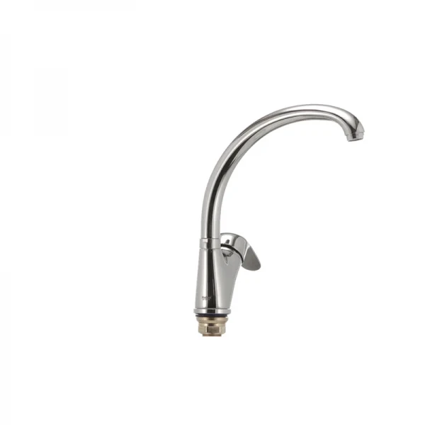 Смеситель для кухни Haiba Magic 777 с черной ручкой (HB0660)