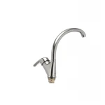 Смеситель для кухни Haiba Magic 777 с черной ручкой (HB0660)