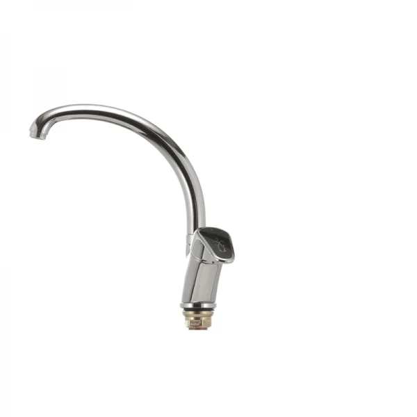 Смеситель для кухни Haiba Magic 777 с черной ручкой (HB0660)