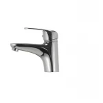 Смеситель для умывальника Haiba Magic 001 с черной ручкой (HB0661)