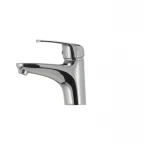 Смеситель для умывальника Haiba Magic 001 с черной ручкой (HB0661)