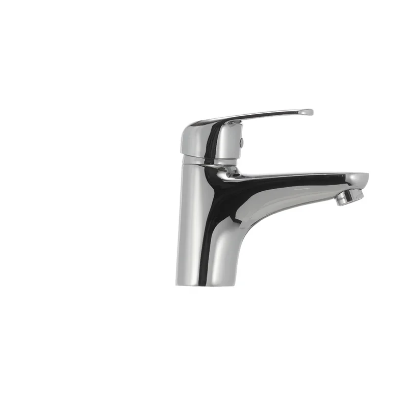 Смеситель для умывальника Haiba Magic 001 с черной ручкой (HB0661)