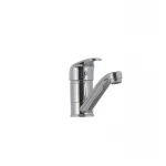 Смеситель для умывальника Haiba Magic 004 с серой ручкой (излив 15 см) (HB0665)