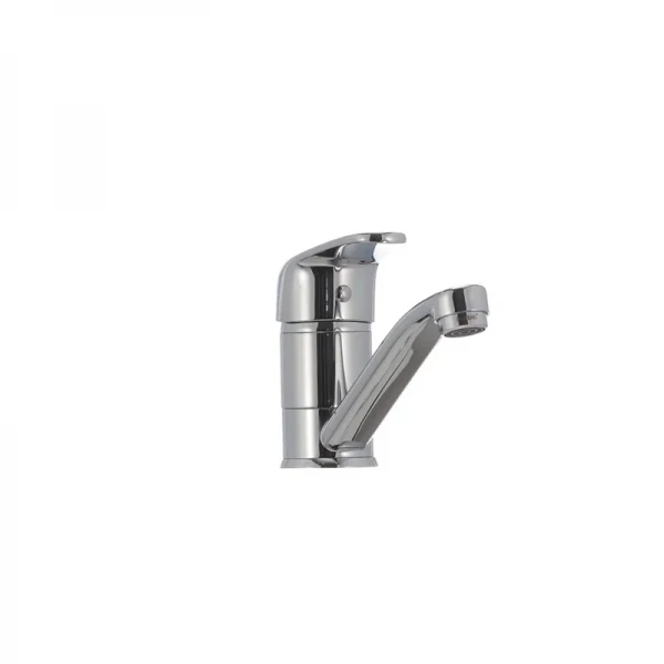 Смеситель для умывальника Haiba Magic 004 с серой ручкой (излив 15 см) (HB0665)