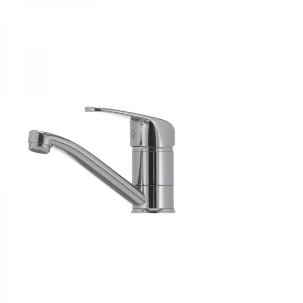 Смеситель для умывальника Haiba Magic 004 с серой ручкой (излив 15 см) (HB0665)