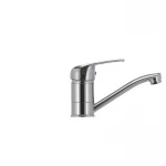 Смеситель для умывальника Haiba Magic 004 с серой ручкой (излив 15 см) (HB0665)