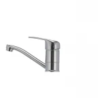 Смеситель для умывальника Haiba Magic 004 с серой ручкой (излив 15 см) (HB0665)