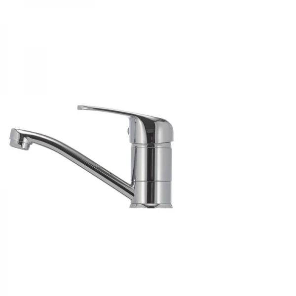 Смеситель для умывальника Haiba Magic 004 с серой ручкой (излив 15 см) (HB0665)