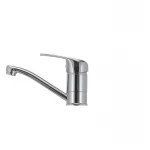 Смеситель для умывальника Haiba Magic 004 с серой ручкой (излив 15 см) (HB0665)