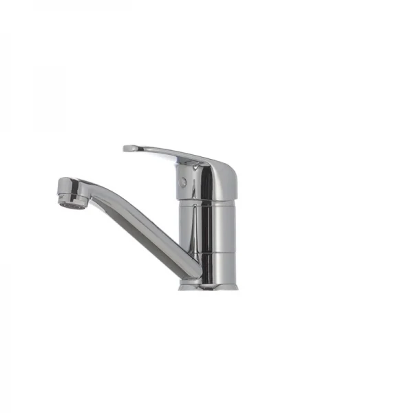 Смеситель для умывальника Haiba Magic 004 с серой ручкой (излив 15 см) (HB0665)