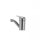 Смеситель для умывальника Haiba Magic 004 с серой ручкой (излив 15 см) (HB0665)