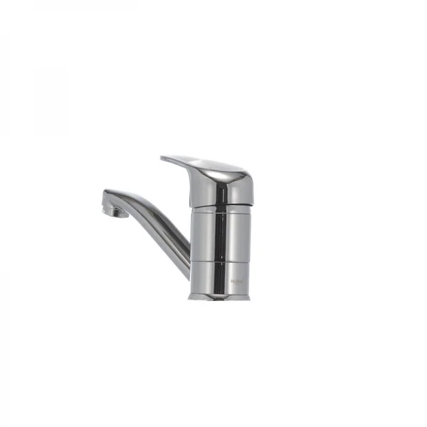 Смеситель для умывальника Haiba Magic 004 с серой ручкой (излив 15 см) (HB0665)