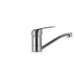 Смеситель для умывальника Haiba Magic 004 с серой ручкой (излив 15 см) (HB0665)