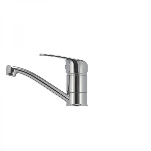 Смеситель для умывальника Haiba Magic 004 с серой ручкой (излив 15 см) (HB0665)