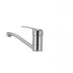 Смеситель для умывальника Haiba Magic 004 с серой ручкой (излив 15 см) (HB0665)