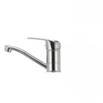 Смеситель для умывальника Haiba Magic 004 с синей ручкой (излив 15 см) (HB0666)