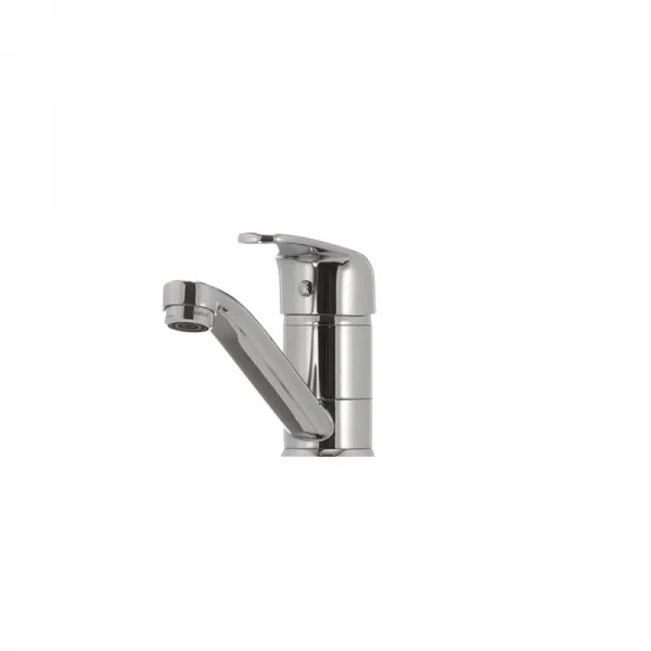 Смеситель для умывальника Haiba Magic 004 с синей ручкой (излив 15 см) (HB0666)