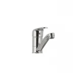 Смеситель для умывальника Haiba Magic 004 с синей ручкой (излив 15 см) (HB0666)