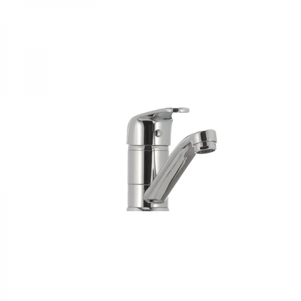 Смеситель для умывальника Haiba Magic 004 с синей ручкой (излив 15 см) (HB0666)