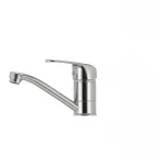 Смеситель для умывальника Haiba Magic 004 с синей ручкой (излив 15 см) (HB0666)