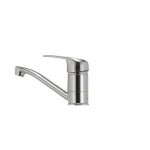 Смеситель для умывальника Haiba Magic 004 с синей ручкой (излив 15 см) (HB0666)