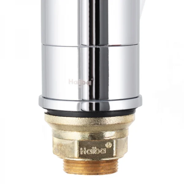 Смеситель для кухни Haiba Magic 555 с красной ручкой (HB0669)