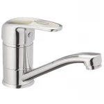 Смеситель для умывальника Haiba Magic 555 (15 см) с серой ручкой (HB0670)