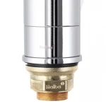 Смеситель для умывальника Haiba Magic 555 (15 см) с красной ручкой (HB0673)