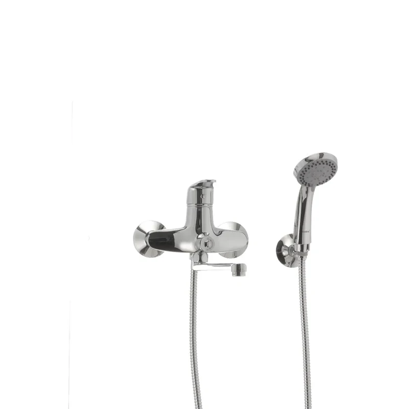 Смеситель для ванны Haiba Magic 006 с черной ручкой (HB0674)