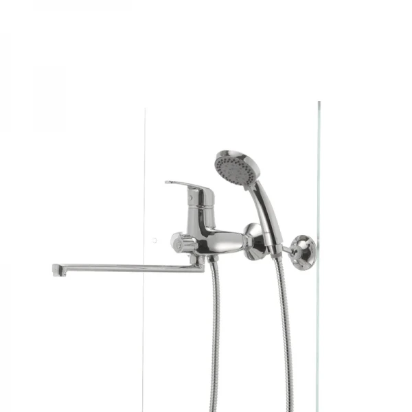 Смеситель для ванны Haiba Magic 006 с черной ручкой (HB0674)