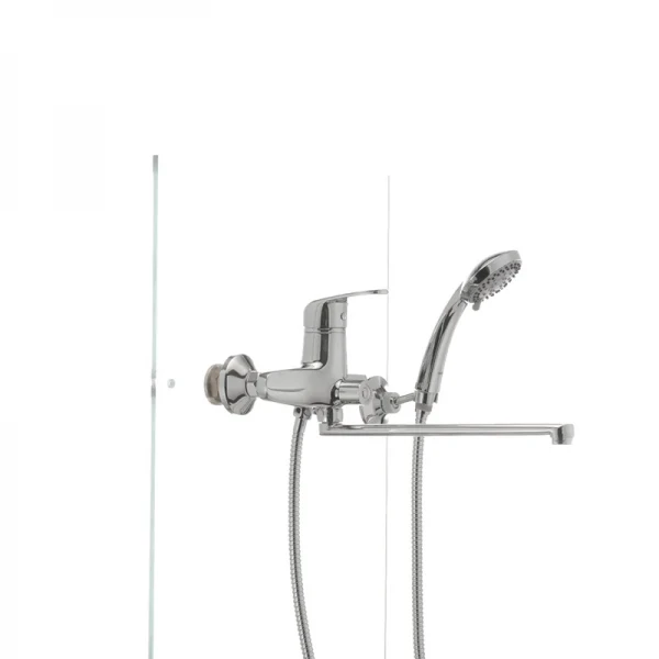 Смеситель для ванны Haiba Magic 006 с черной ручкой (HB0674)