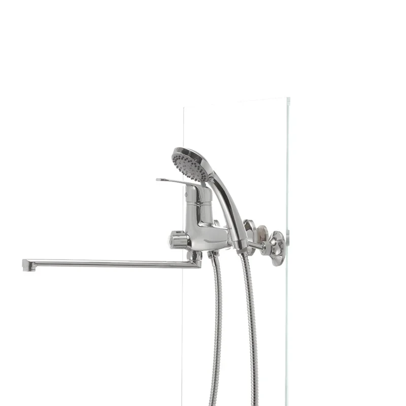 Смеситель для ванны Haiba Magic 006 с черной ручкой (HB0674)