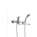 Смеситель для ванны Haiba Magic 006 с черной ручкой (HB0674)