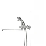 Смеситель для ванны Haiba Magic 006 с черной ручкой (HB0674)