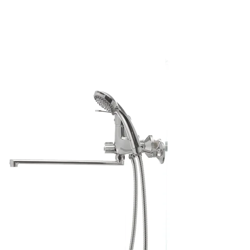 Смеситель для ванны Haiba Magic 006 с черной ручкой (HB0674)