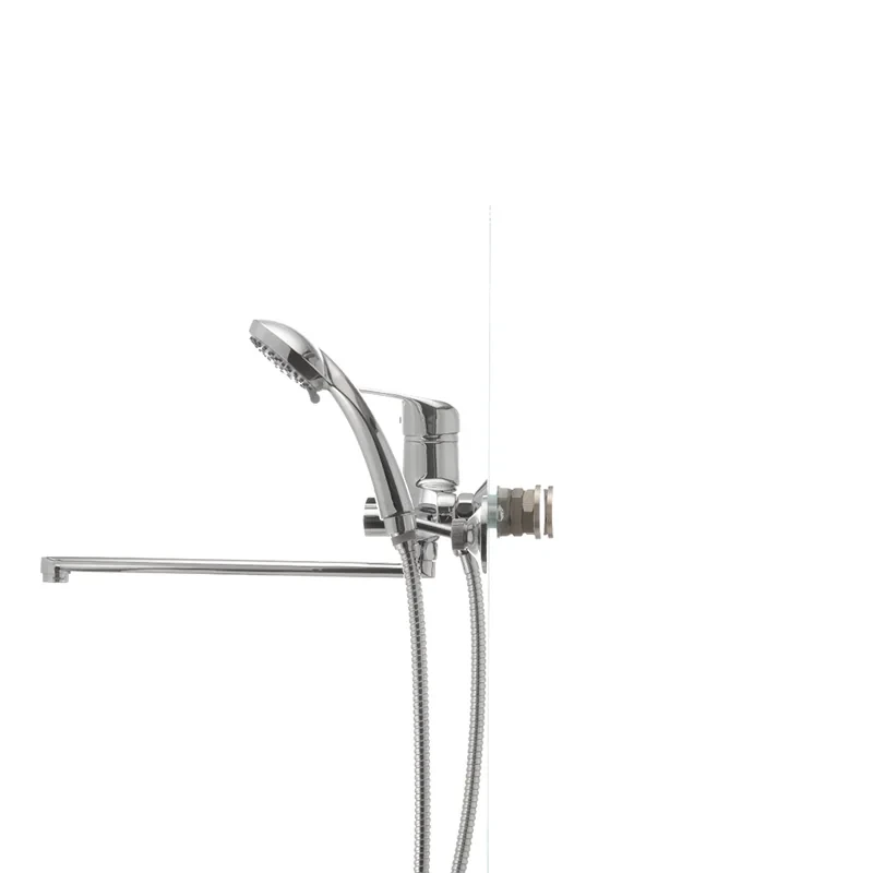 Смеситель для ванны Haiba Magic 006 с черной ручкой (HB0674)