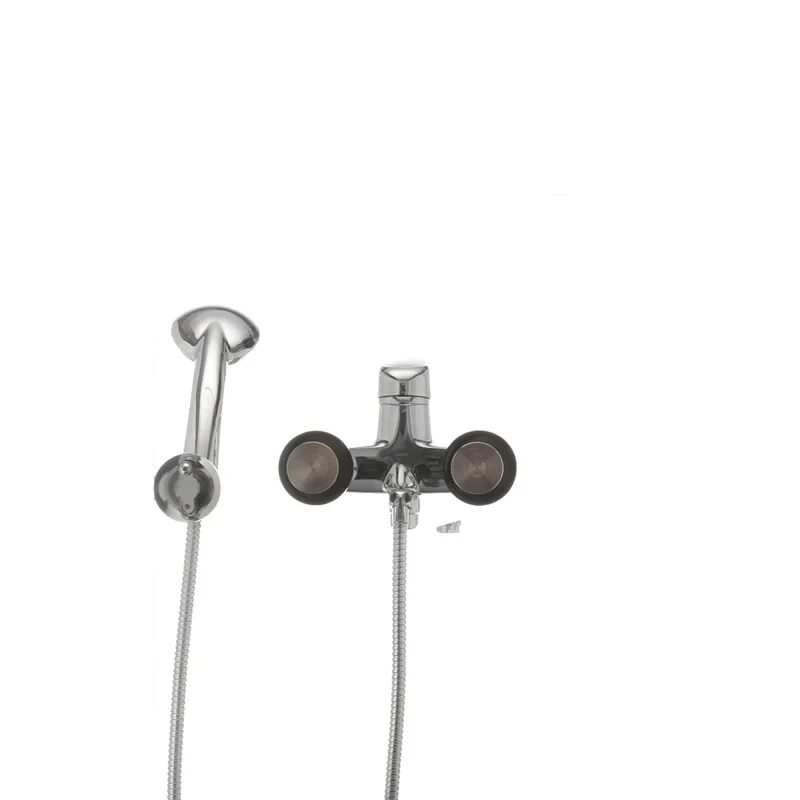 Смеситель для ванны Haiba Magic 006 с черной ручкой (HB0674)