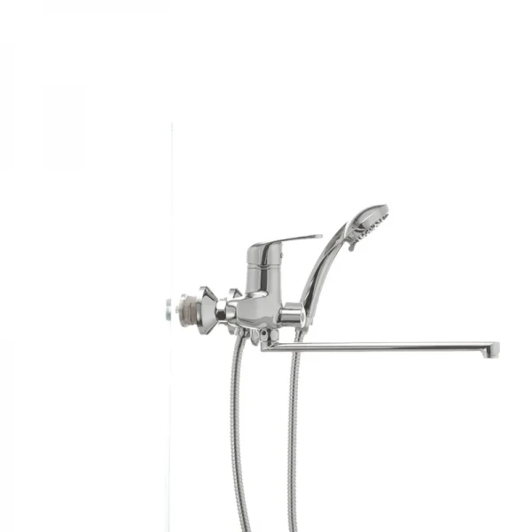 Смеситель для ванны Haiba Magic 006 с черной ручкой (HB0674)